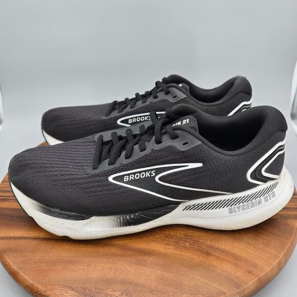 Brooks Glycerin GTS 21 Shoes Mens 11.5 Black Running Athletic Sneaker NO INSOLES main image 5